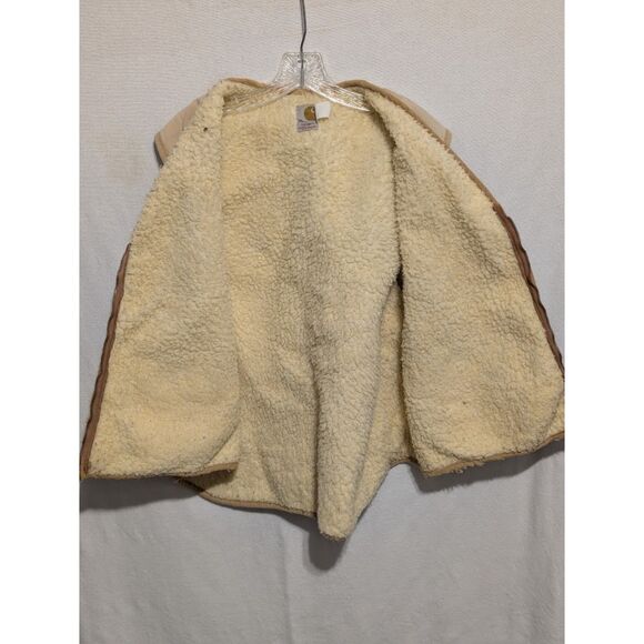 Vintage Y2K Carhartt Work Vest with Fleece Lining Brown Size XL - Picture 6 of 6